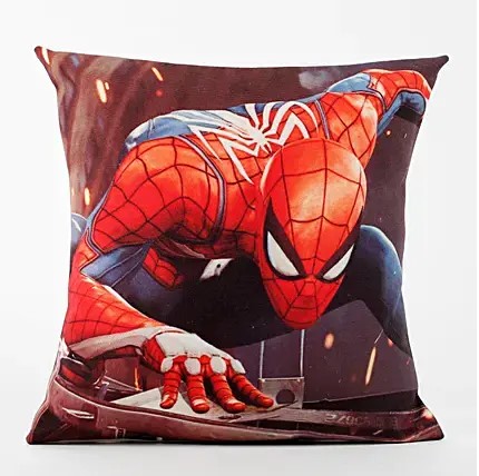 Personalized Spider-man Printed Cushion